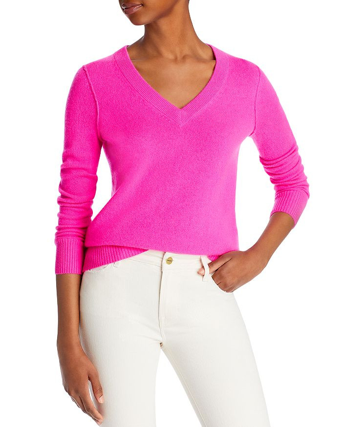 V-Neck Cashmere Sweater - 100% Exclusive | Bloomingdale's (US)