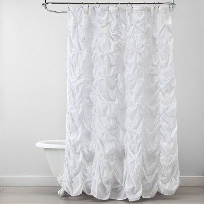 Knotted Squares Shower Curtain White - Opalhouse™ | Target