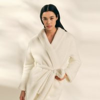Super-Soft Snuggle Robe, Ivory, L | The White Company (UK)