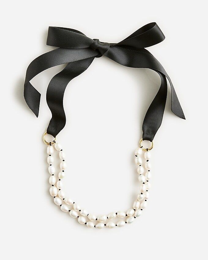 Freshwater pearl ribbon choker$49.50PearlSelect A Size  Add to Bag4 payments of $12.38 withShip t... | J.Crew US