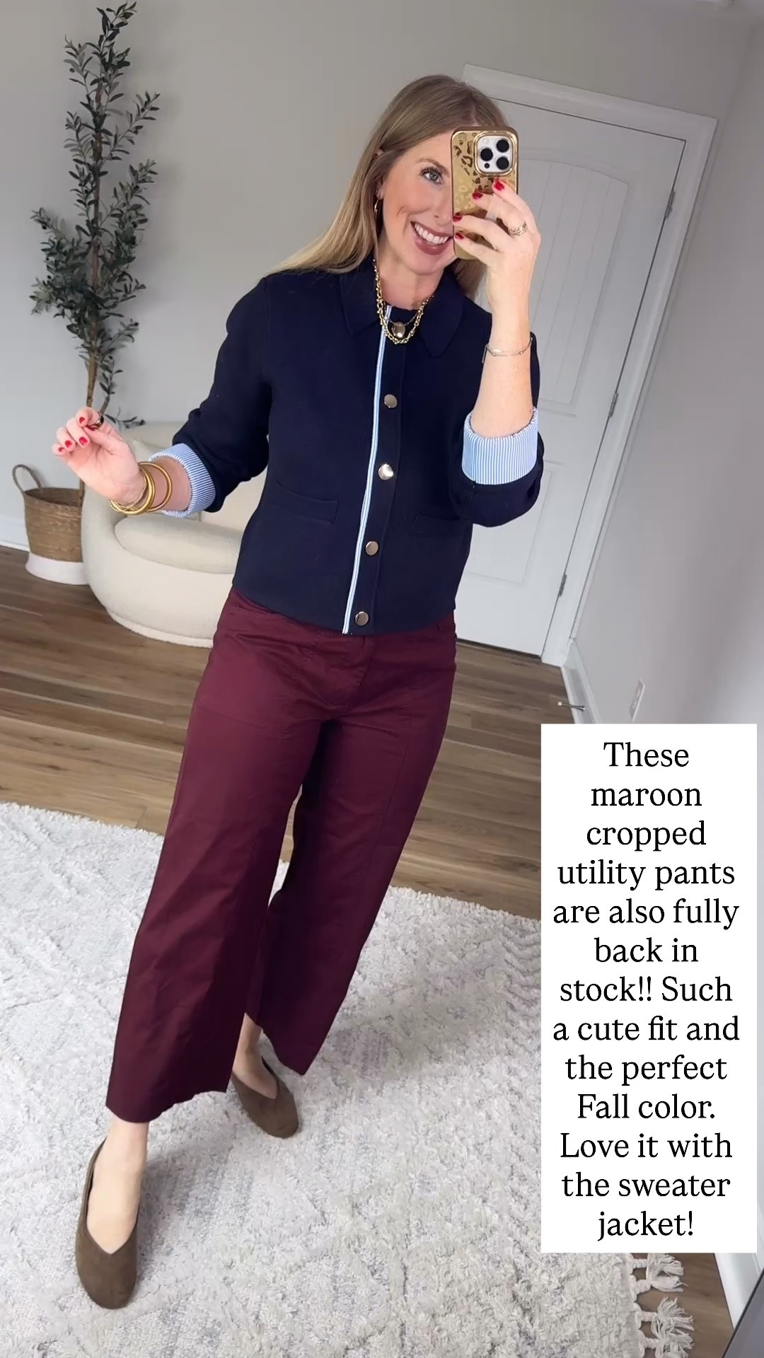 Walmart style, Walmart try on, maroon pants, sweater jacket, Walmart workwear

#LTKootd