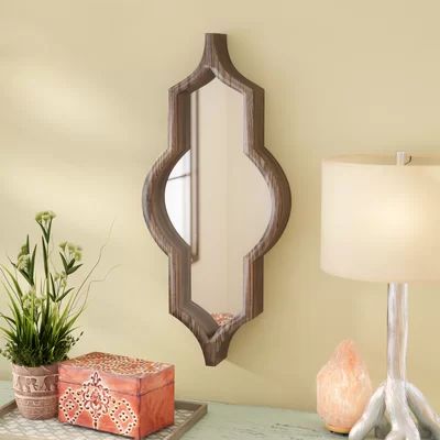 Padang Wood Framed Wall Mirror Mistana Color: Dark Brown | Wayfair North America