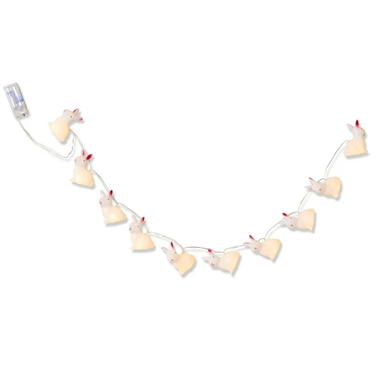 Battery-Operated Bunny Lights, 3', Easter by Way To Celebrate | Walmart (US)