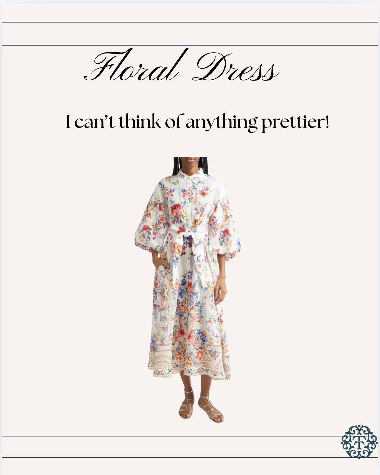 Floral dress fit for a queen! s

#LTKOver40 #LTKSeasonal #LTKMidsize