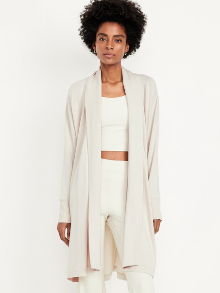 Live-In Open-Front Longline Wrap | Old Navy | Old Navy (US)