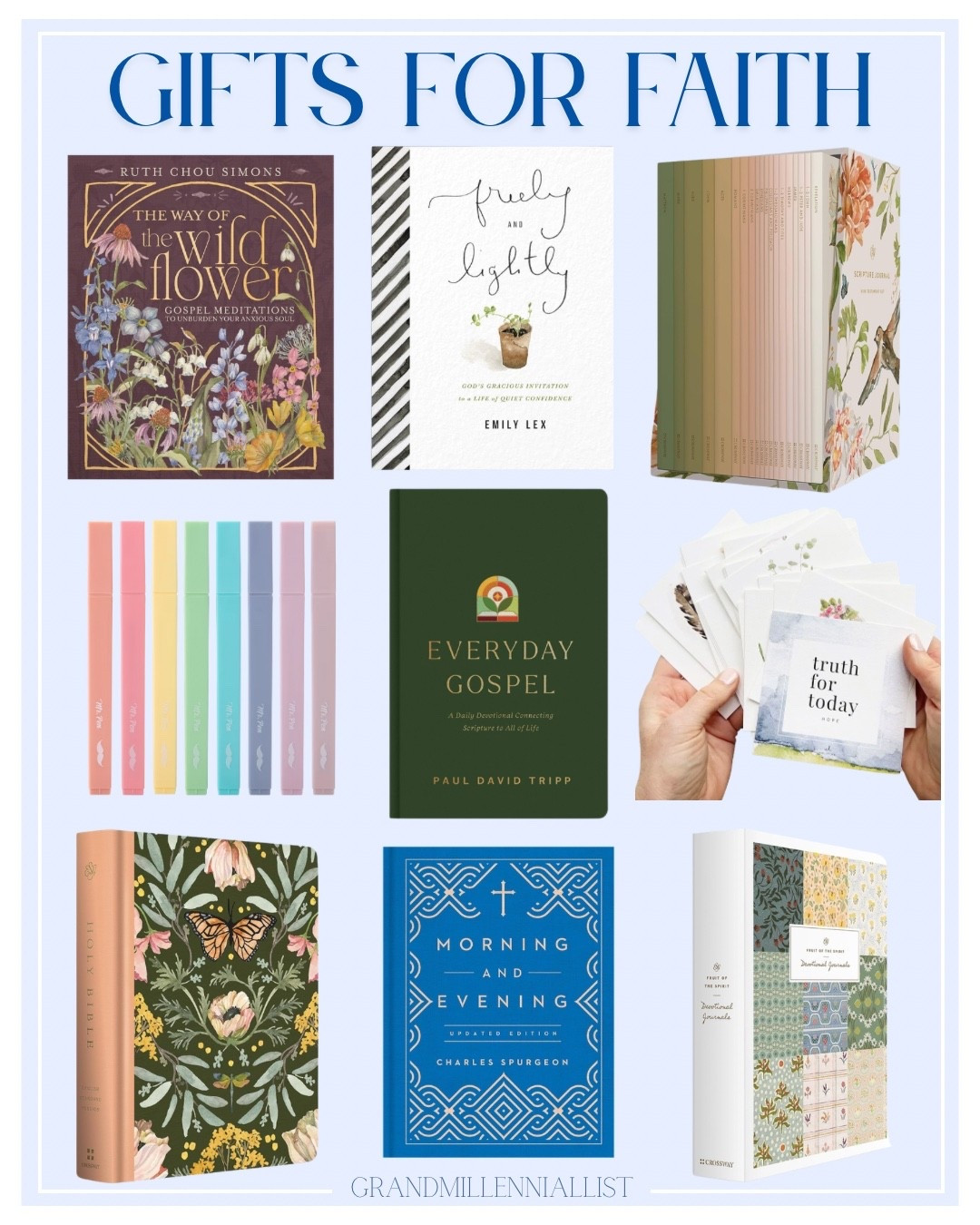 Faith gifts, devotional, Bible journals I use or would use! 

#LTKGiftGuide #LTKSaleAlert #LTKmorningroutine