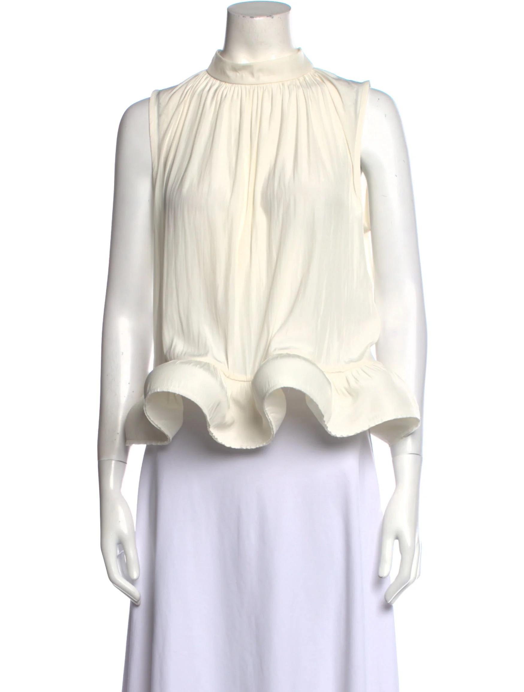 Mock Neck Sleeveless Blouse | The RealReal