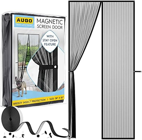 AUGO Magnetic Screen Door - Self Sealing, Heavy Duty, Hands Free Mesh Partition Keeps Bugs Out - ... | Amazon (US)