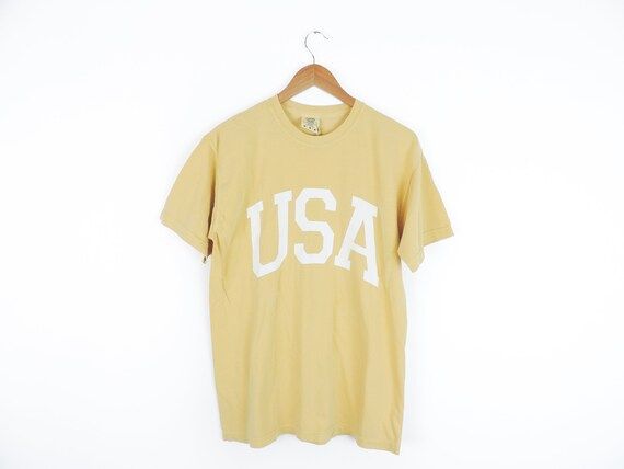 New Retro Big USA Comfort Colors T-Shirt // Size S-3XL // You Pick Color & Size | Etsy (US)