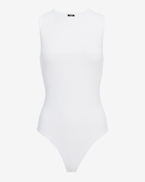 Body Contour High Compression Matte High Neck Thong Bodysuit | Express