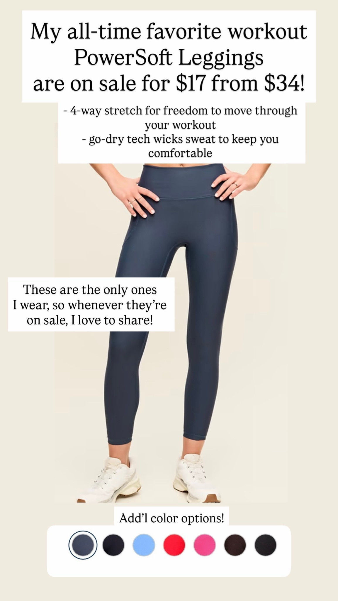 4-way stretch for freedom to move through your workout
go-dry tech wicks sweat to keep you comfortable

#LTKSaleAlert #LTKActive