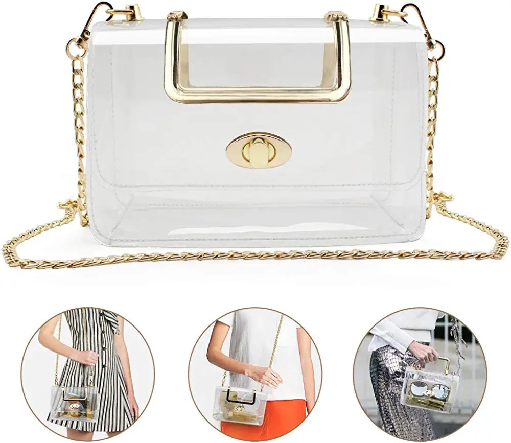 COROMAY Clear Purse for Women, Clear Crossbody Bag, Clear Stadium Purse Handbags | Amazon (US)
