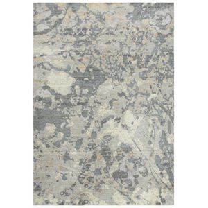 Essential 10' x 13' Abstract Gray/Ivory Hybrid Area Rug | Homesquare