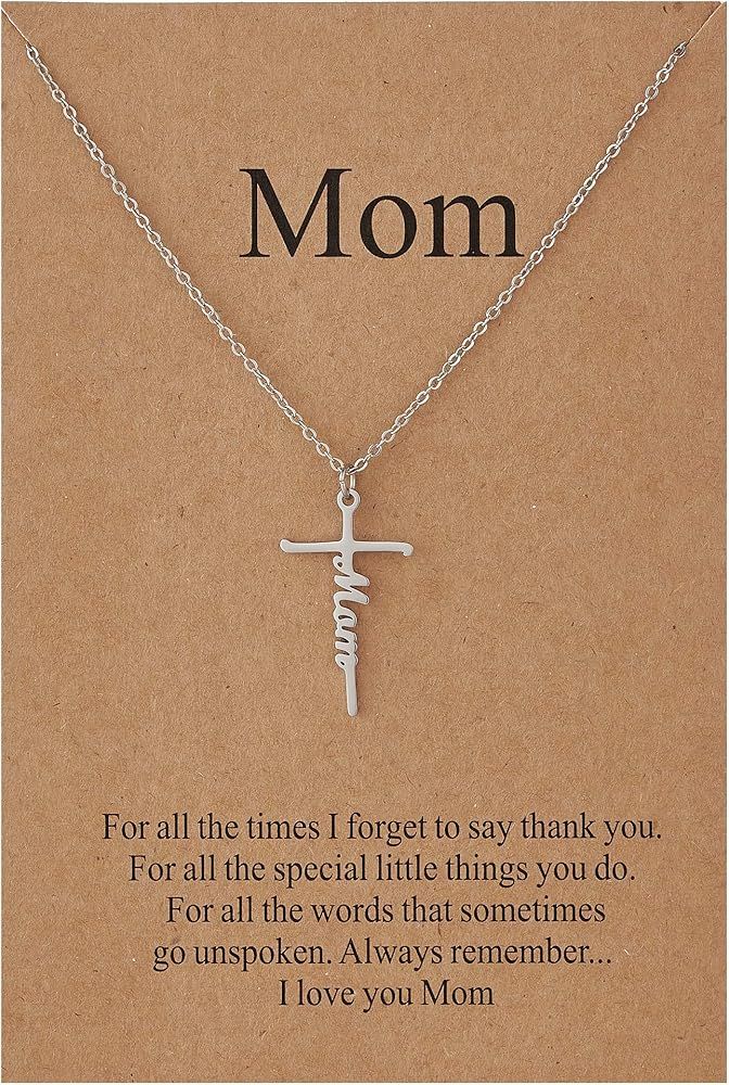 Lcherry Faith Cross Necklace for Women Religious Gifts for Women Christian Jewelry Gifts for Wome... | Amazon (US)