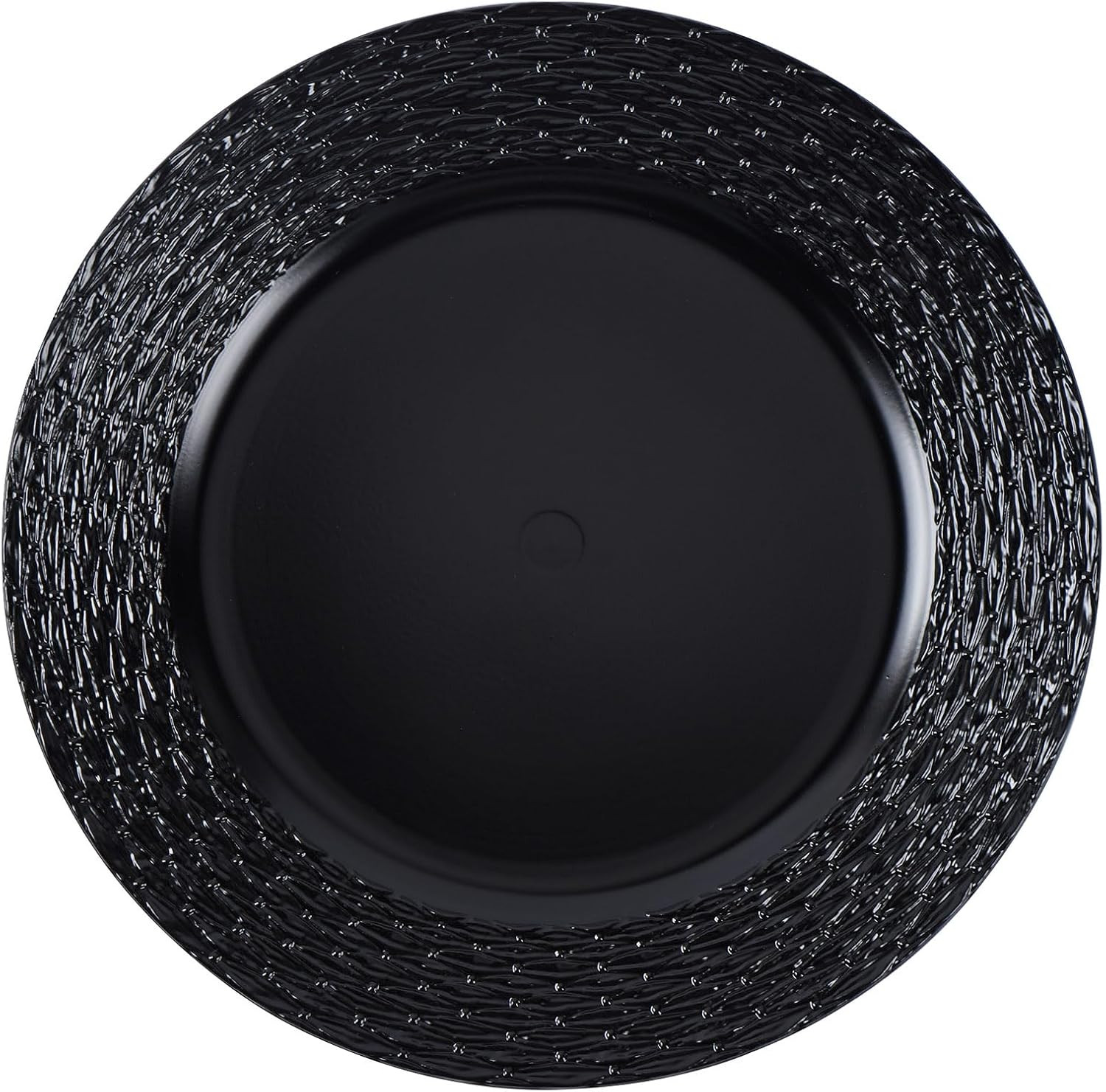 13" Chargers for Dinner Plates, Set of 6 Chargers for Dinner Plates, Plates for Party Table Decor (Black) | Amazon (US)