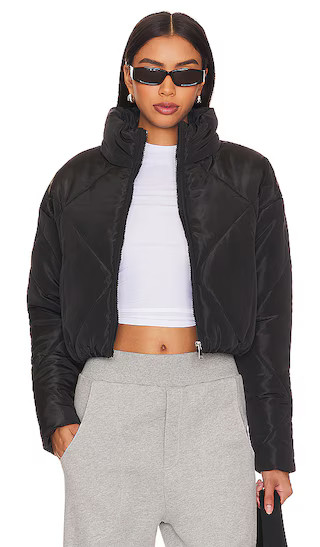 Rania Cropped Jacket in Black | Revolve Clothing (Global)