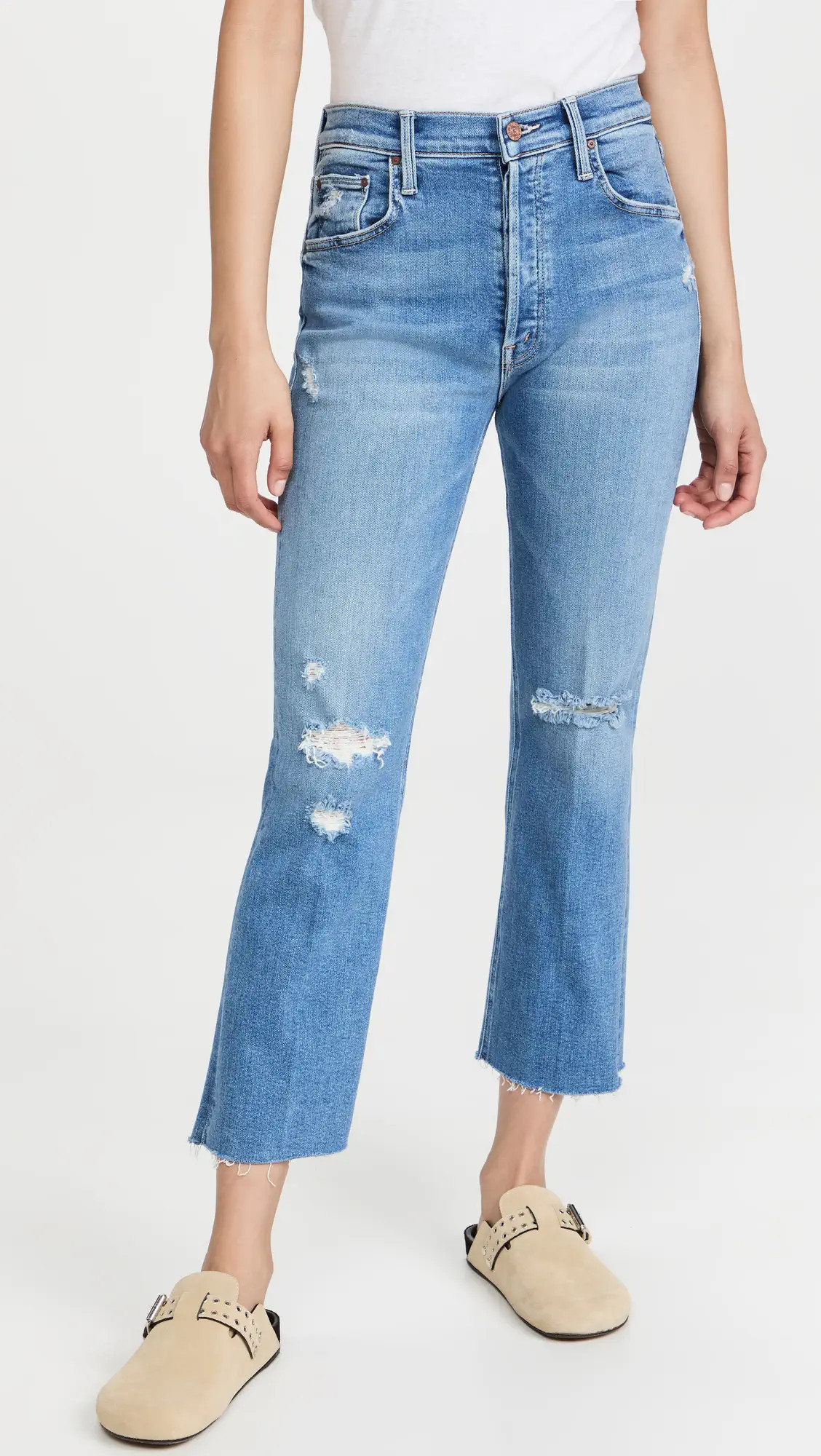 MOTHER The Tripper Ankle Fray Jeans | Shopbop | Shopbop