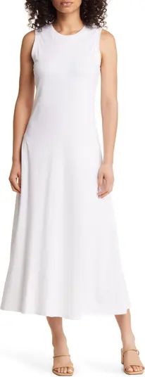 Sleeveless Cotton Blend Dress | Nordstrom