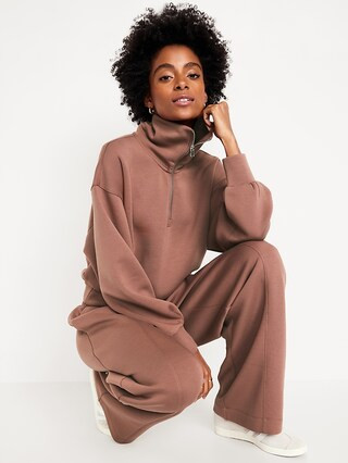 Half-Zip Bounce Fleece Pullover | Old Navy (US)