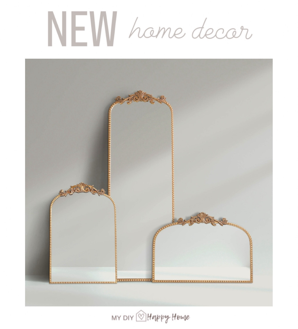 These gorgeous mirrors remind me of the Anthropologie ones but at a fraction of the price … three sizes and come in black
Or gold 

#LTKHome #LTKStyleTip