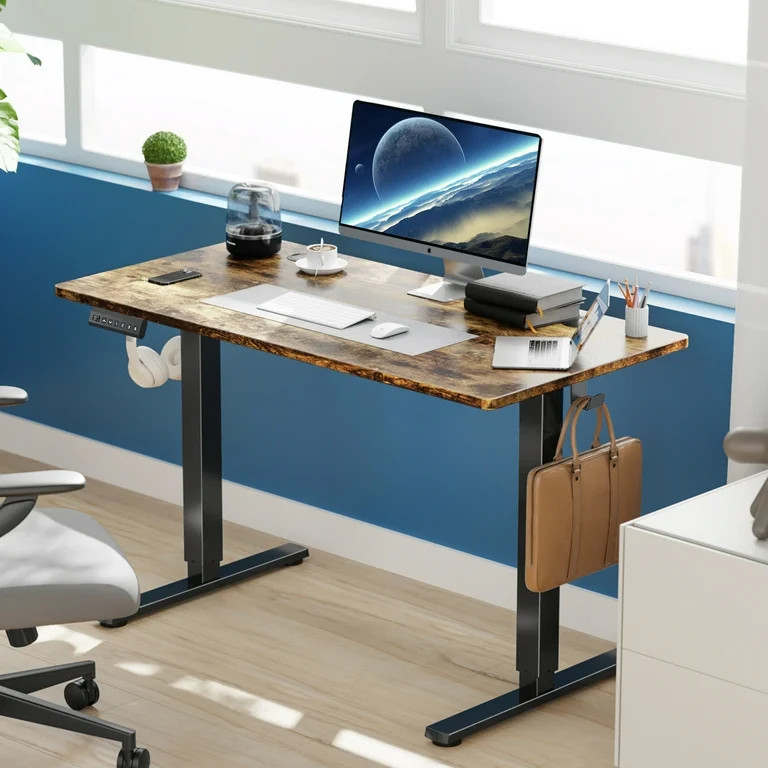 edx Electric Standing Desk, Height Adjustable Desk, 48 x 24 Inches Ergonomic Stand up Desk with M... | Walmart (US)