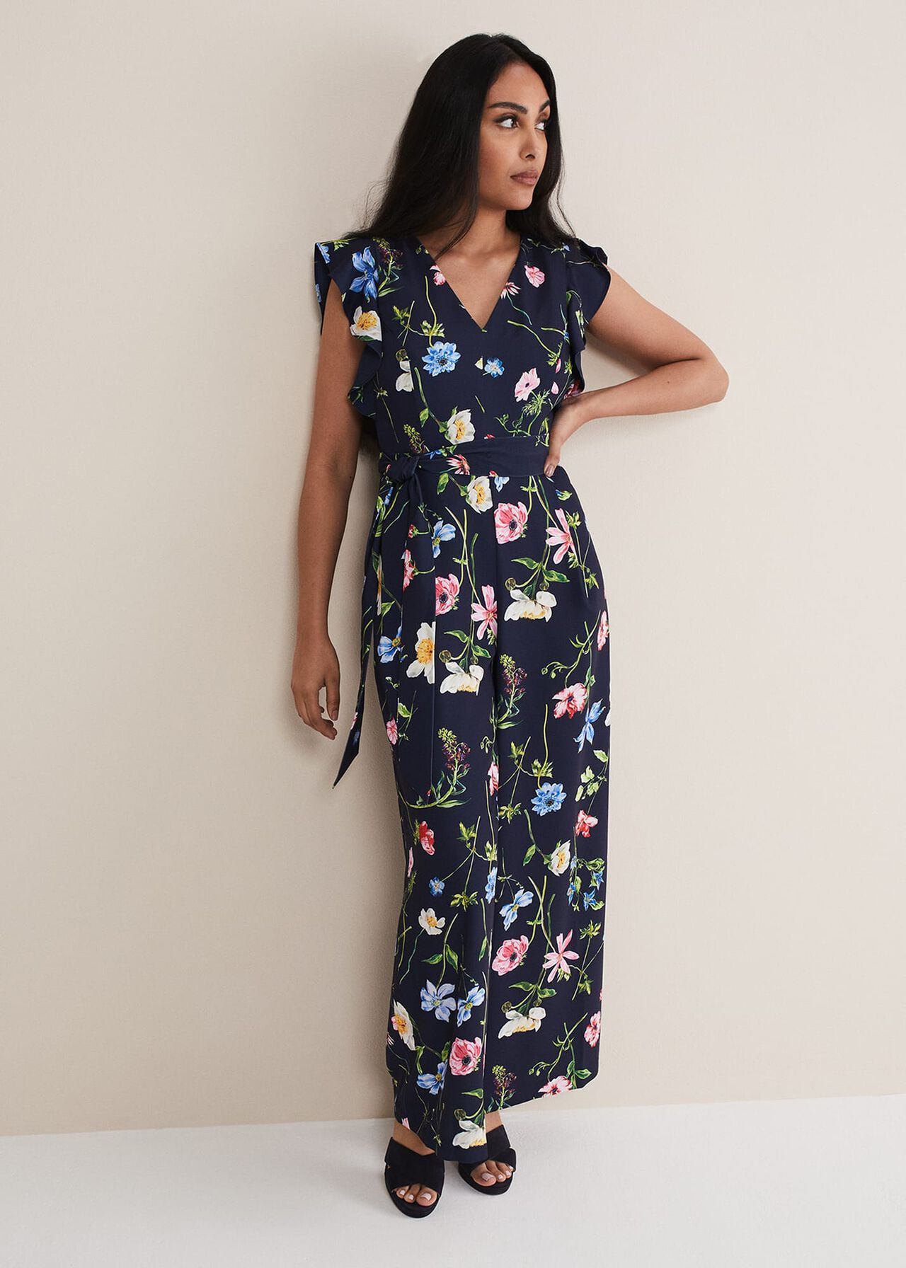 Petite Kallie Floral Wide Leg Jumpsuit | Phase Eight (UK)