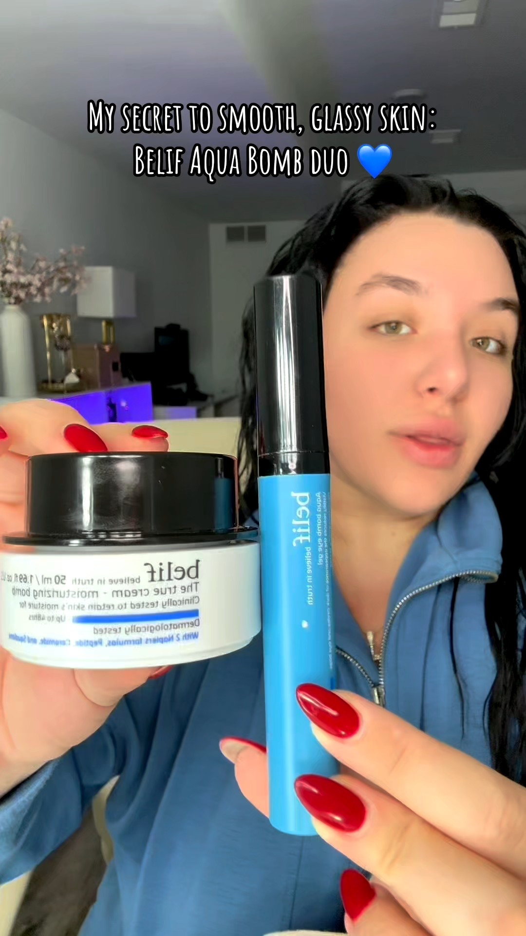 This duo never misses 🥹✨ Lightweight, hydrating, and makeup sits perfectly on top. Linked in video 💙
#belifusa #aquabomb #moisturizer


#LTKBeauty #LTKgrwm #LTKselfcare