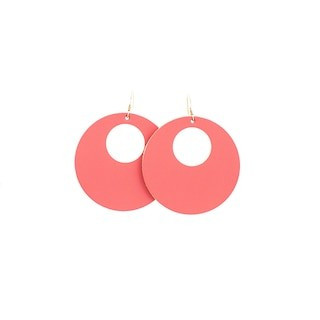 N&S Select Coral Nova Leather Earrings | Nickel and Suede