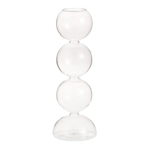 Tall Stacked Bubble Glass Vase | World Market