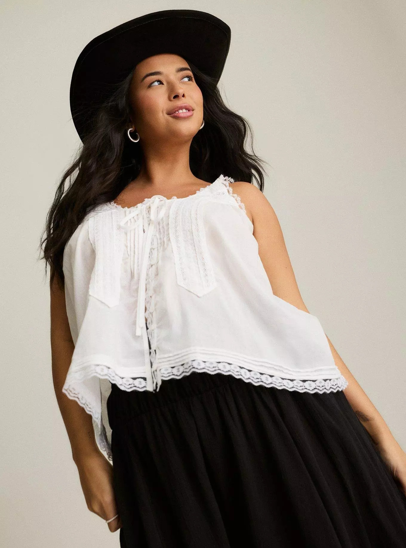 Festi Lace Tie-Front Tank | Torrid (US & Canada)