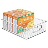 iDesign Linus Plastic Storage Bin with Handles for Kitchen, Fridge, Freezer, Pantry, and Cabinet Org | Amazon (US)