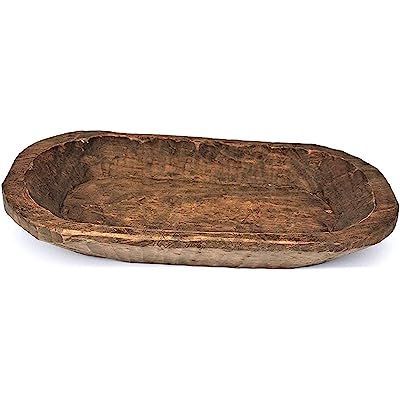 Rustic Wooden Bread Dough Bowl - Bateas - Home Decoration Centerpiece - Handmade & Imported from Mex | Amazon (US)