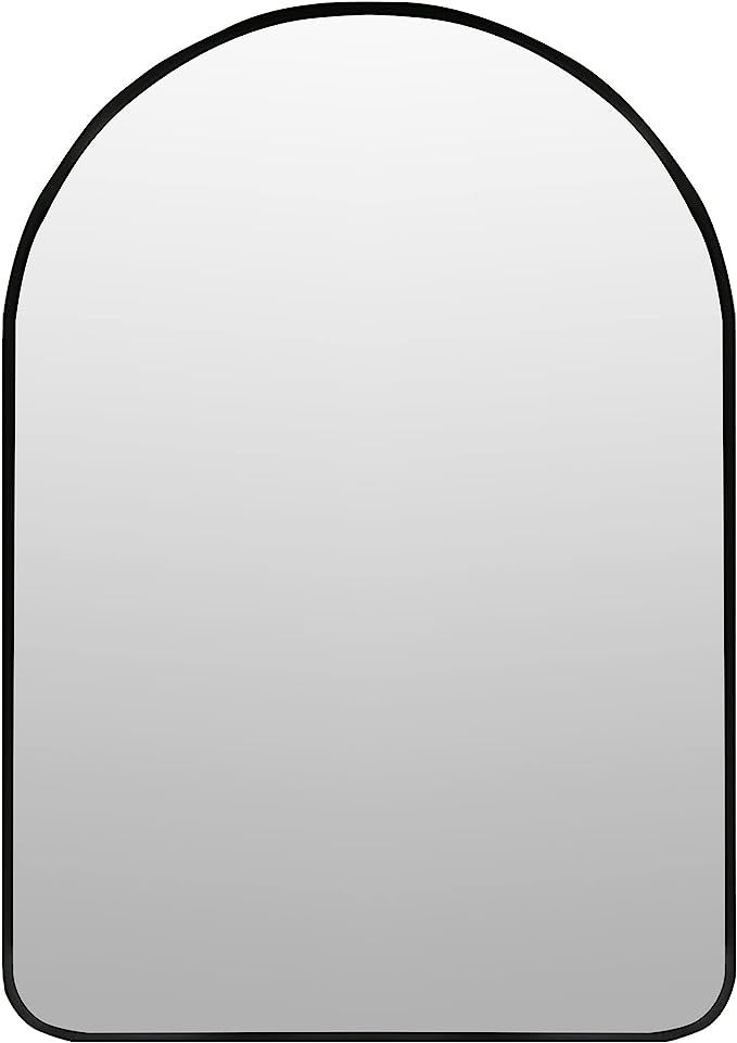 Arched Metal Framed Mirror- 19.6 x 29.5 (Black) | Amazon (US)