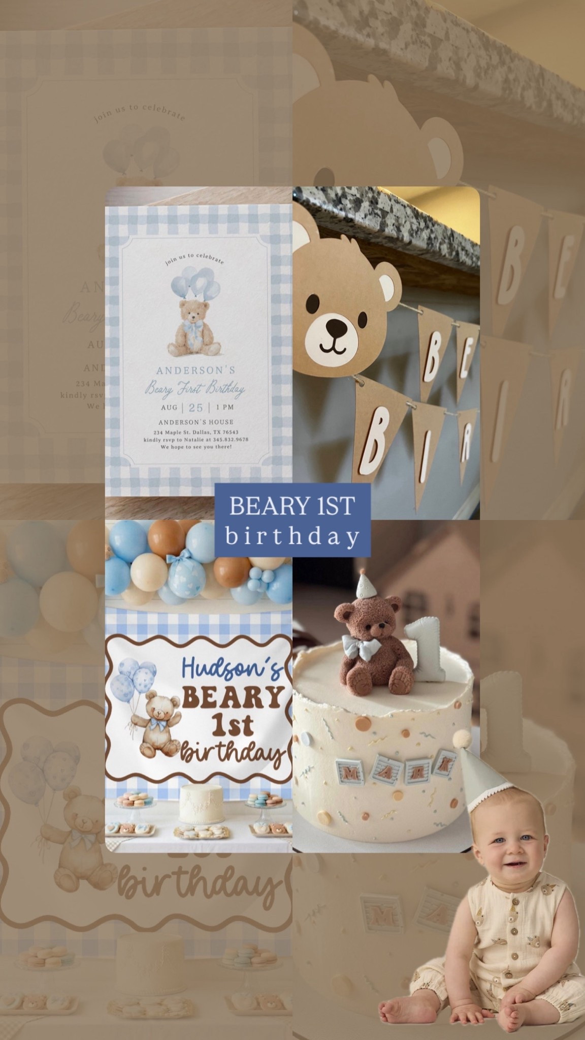 Beary 1st Birthday Party 🧸🩵 #LTKParty

#LTKKids