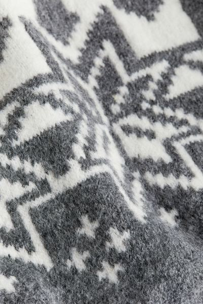 Jersey en punto jacquard - Gris/Estampado - MUJER | H&M ES | H&M (FR, IT, ES, PT, BE)