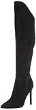 NINE WEST Women's Teleena2 Over-The-Knee Boot, Black Suede, 7.5 | Amazon (US)