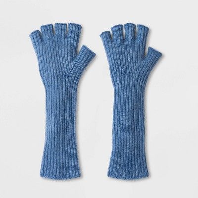 Women's Ribbed Fingerless Long Gloves - A New Day™ | Target