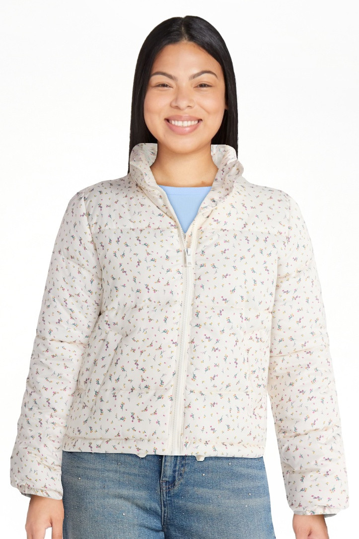 No Boundaries Puffer Jacket, Women's | Walmart (US)