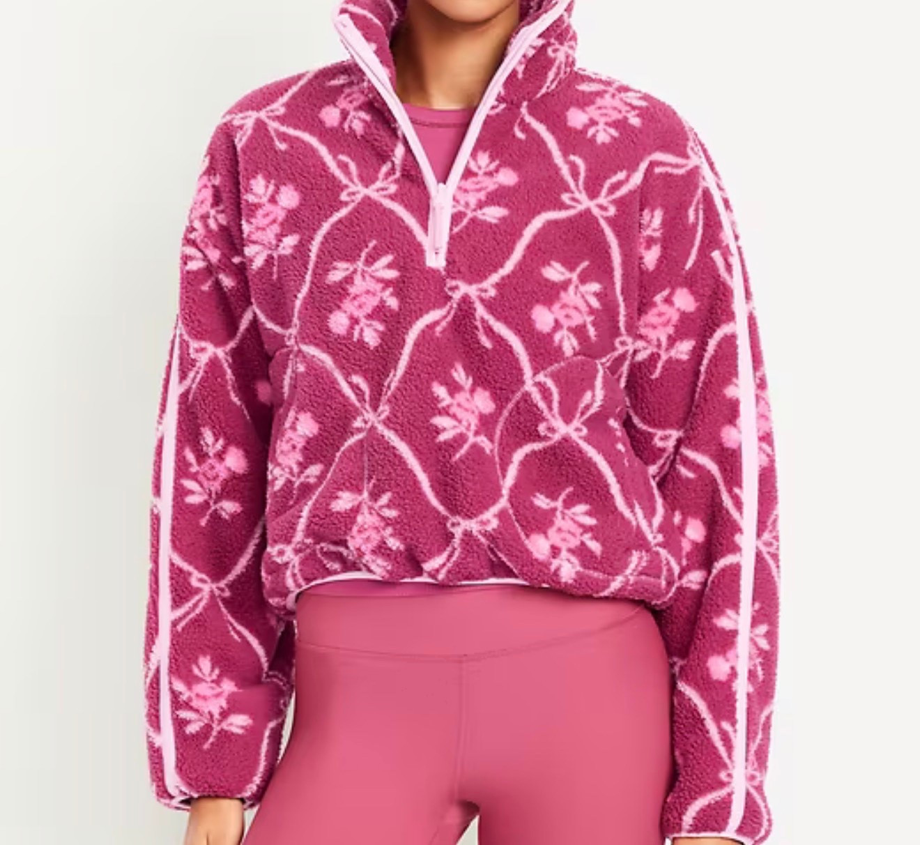 Old Navy fleece 🩷❤️  super comfy! 

I keep grabbing for this one. Just $25

#LTKmomlife #LTKValentine #LTKootd