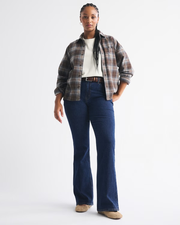 Curve Love High Rise Bootcut Jean | Abercrombie & Fitch (US)