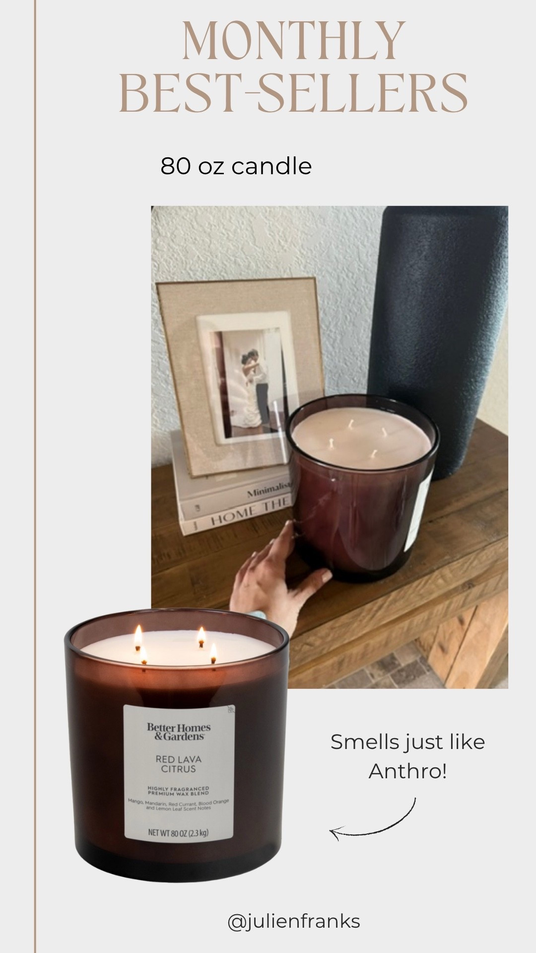 If you want your house to smell like Anthro, this candle is a must-have! 80 oz for a great price!

#LTKHome #LTKselfcare #LTKSeasonal