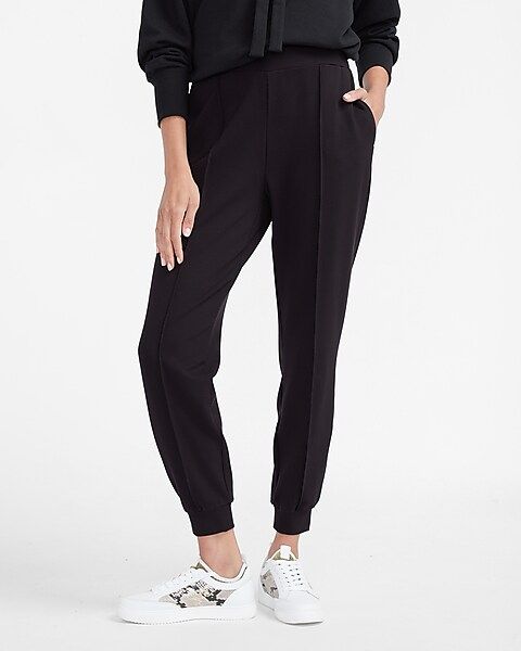 High Waisted Knit Jogger Pant | Express