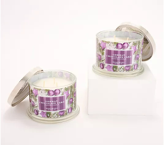 Make Your Selection: HomeWorx by Slatkin + Co. S/2 Classic Christmas 14oz Candles | QVC