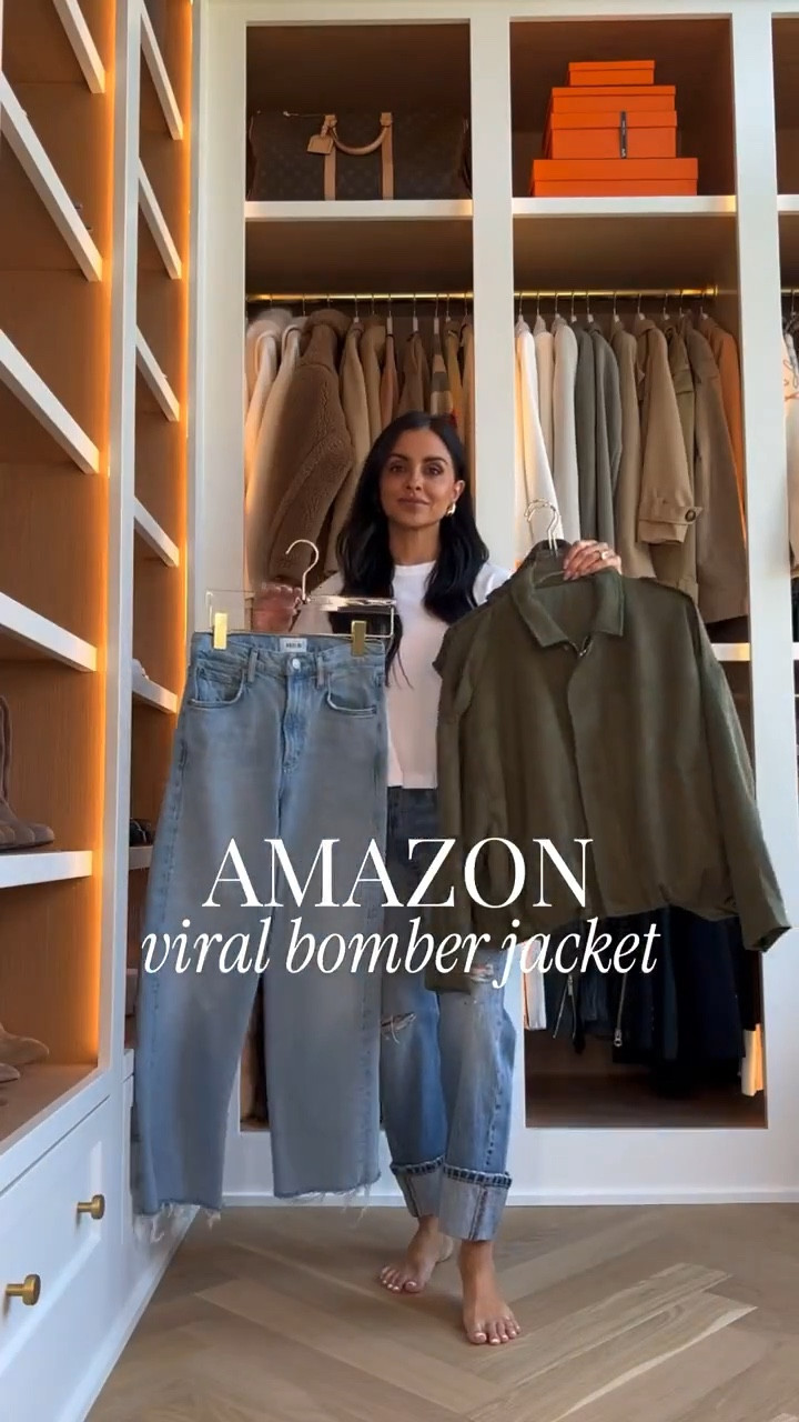 Styling the viral Amazon bomber jacket for Spring. This jacket is a perfect neutral for the season, easy to layer, and dress up or down. 

Amazon Jacket - Wearing an XS
Frame Raw Hem Jeans - Wearing a 24, runs TTS

Miamiamine Amazon viral bomber jacket Spring outfit inspiration capsule wardrobe pieces affordable fashion finds luxe looks for less daily wear chic style elevated basics

#LTKPetite #LTKgrwm #LTKOver40