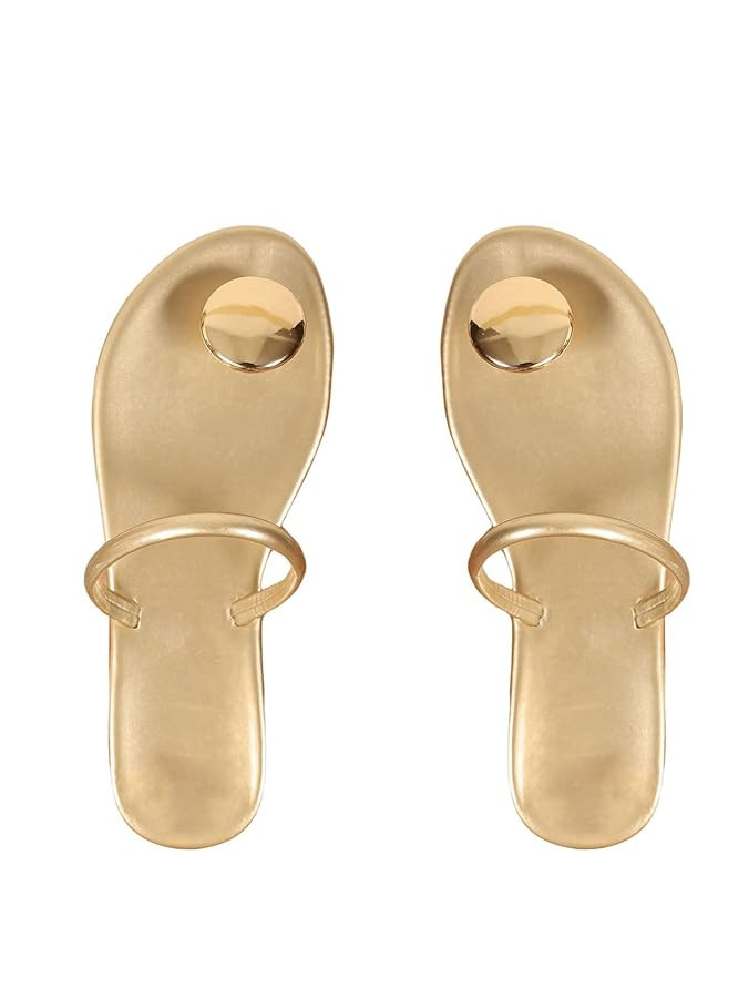 Verdusa Women's Dressy Flat Sandals Flip Flop Casual Summer Thong Beach Sandal | Amazon (US)