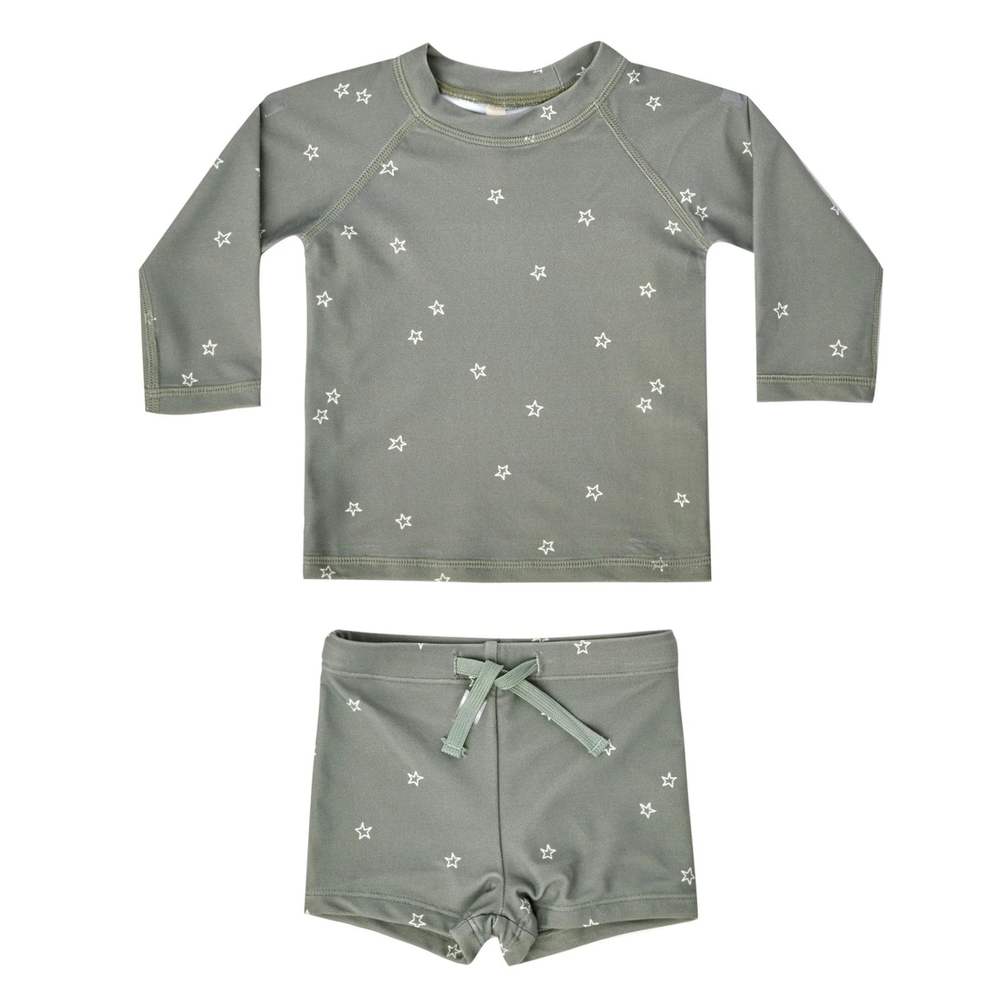Boys Rashguard + Short Set, Sea Green | SpearmintLOVE