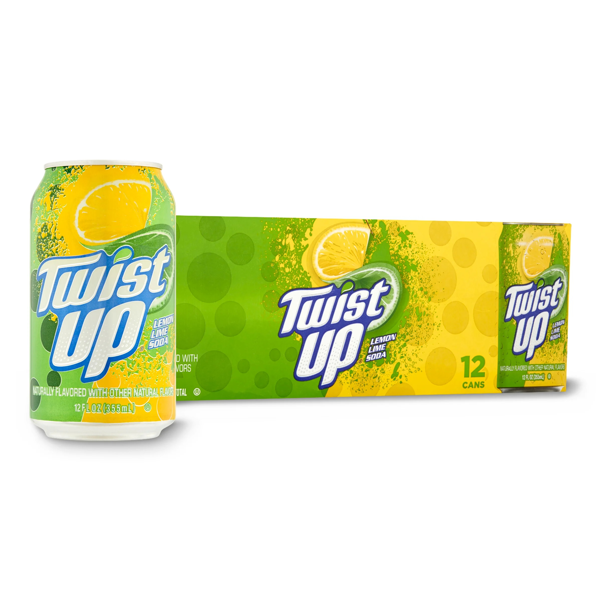 Great Value Twist Up Lemon Lime Soda Pop, 12 Fl Oz, 12 Pack Cans | Walmart (US)