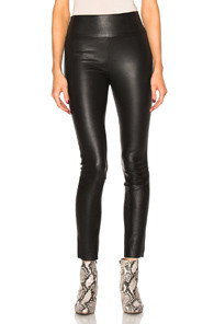 SPRWMN High Waist Leather Ankle Leggings in Black | FWRD 
