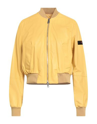 Peuterey Woman Jacket Yellow Size 10 Leather | YOOX (US)