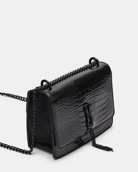 AMARA BAG CROCODILE BLACK/BLACK | Steve Madden (US)